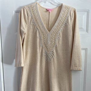 LILLY PULITZER Clarkson Dress French Terry V-neck, M